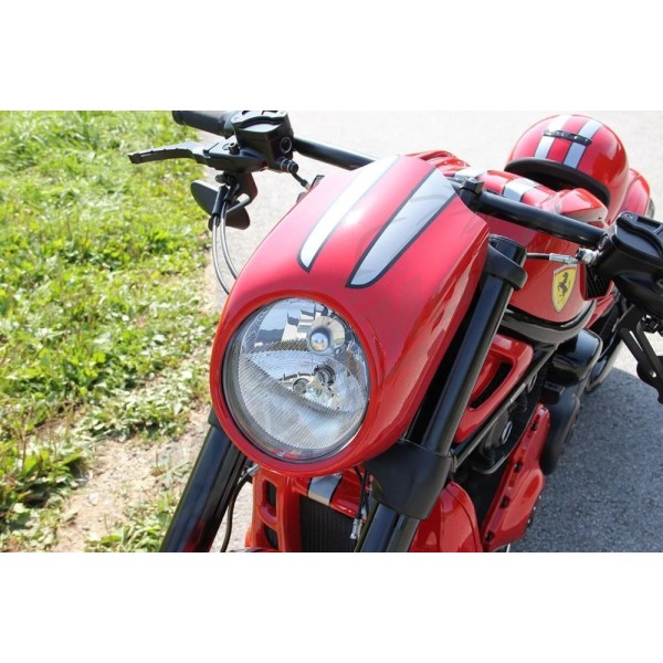 CULT WERK Headlight Mask Black Harley Davidson 1130-1250cc 2002-2017