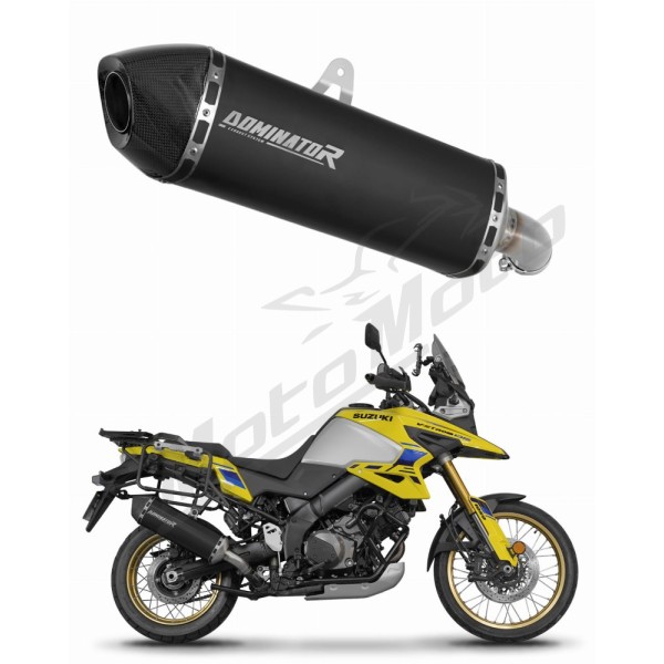 Suzuki V-Strom 1050 DE 2023-2025 Dominator Exhaust Silencer Muffler HP7 BLACK + dB killer