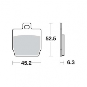 Brake pads POLINI FT3016 / MCB701 ORIGINAL