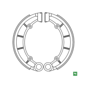 Newfren rear brake shoes (180X35MM) Kawasaki KLF / KVF / H1 / KH1 300-500cc 73-05