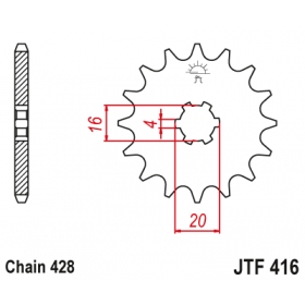 Front sprocket JTF416