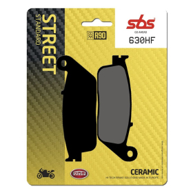 SBS HF Street 630HF Ceramic Organic Brake Pads Daelim / Honda / Triumph / Victory 125-1500cc 88-18