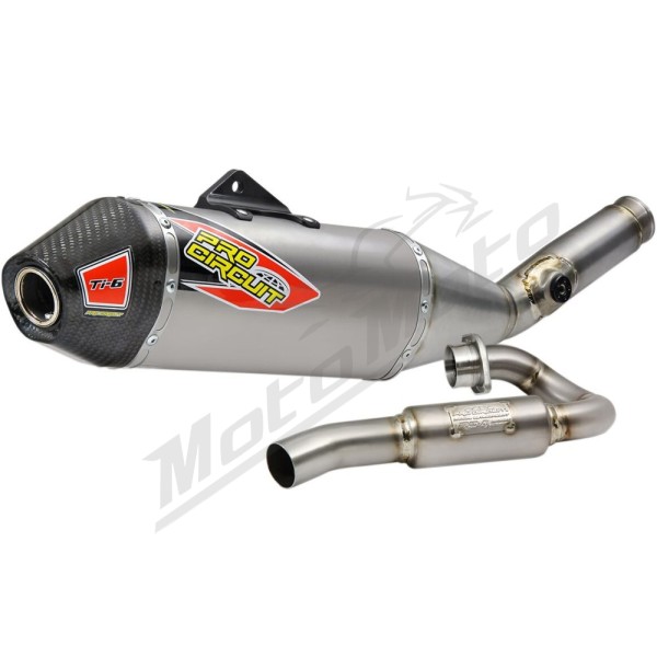 PRO CIRCUIT TI-6 Exhaust System Titanium/Carbon Fiber Kawasaki KX 450 19-22