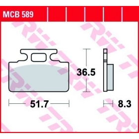 BRAKE PADS TRW MCB589 STANDARD