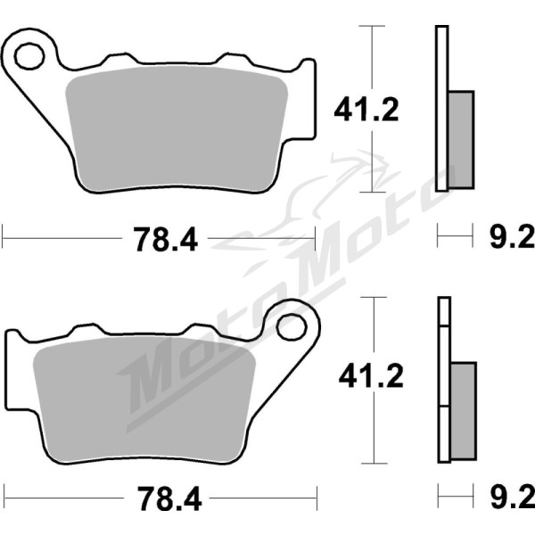 SBS HLS Street Excel 675H.LS Sintered Rear Brake Pads Harley Davidson / Indian 1133-1250cc 17-23