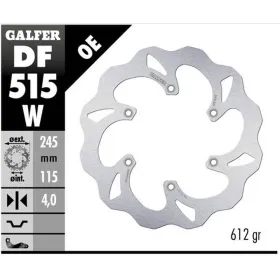 GALFER Stabdžių diskų ir trinkelių kompl. Yamaha / Fantic 125-450 2018>