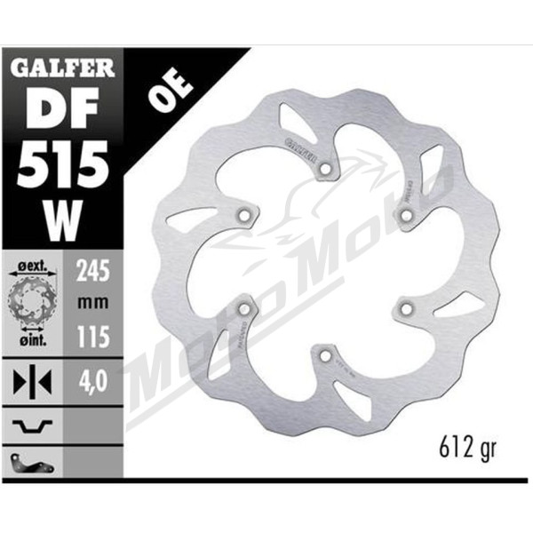 GALFER Brake discs and pads set Yamaha / Fantic 125-450 2018>