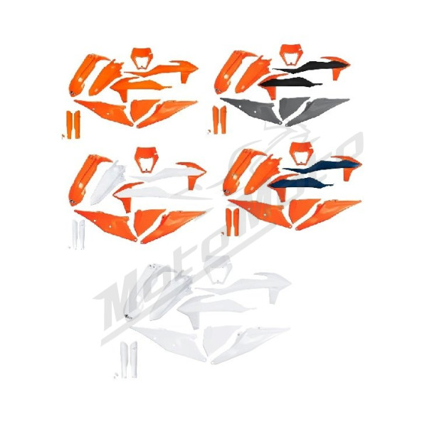 UFO Plastikų komplektas KTM EXC / EXC-F 150-500cc 20-23