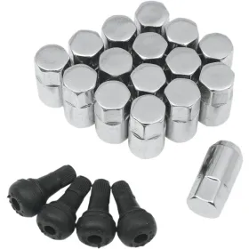 MOOSE OFFROAD FOUR WHEEL Replacement ATV/UTV Wheel Lug Nuts with Valve Stems Arctic Cat / Can Am / Honda / Kawasaki / Kymco / Polaris / Suzuki / Yamaha 250-1000 87-25
