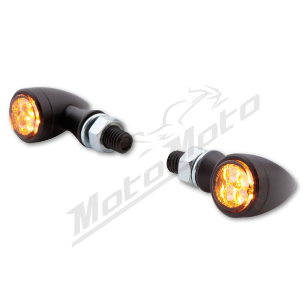 HIGHSIDER Smart Sixteen Bullet Universal Rear Turn Signals Smoked