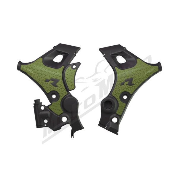 Racetech apsauginiai plastikai Honda XL 750 Transalp 23-25 juoda / tamsiai žalia