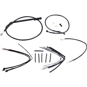 BURLY BRAND T-Bars handlebars Cables / Brake Lines / Wires Extension Kit Harley Davidson 1750-1868cc 2018-2024