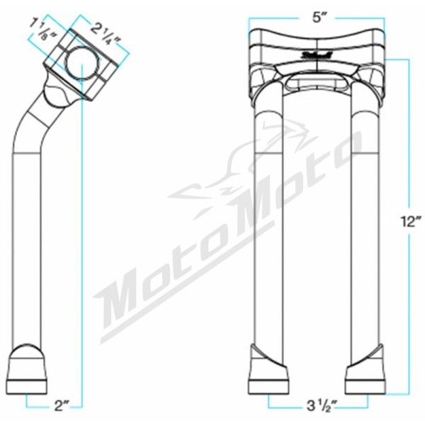 BILTWELL Murdock O/S Risers 30,5cm