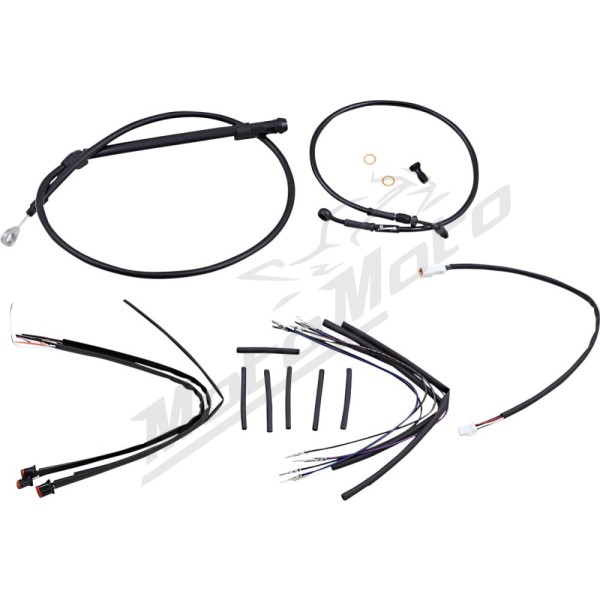 BURLY BRAND T-Bars handlebars Cables / Brake Lines / Wires Extension Kit Harley Davidson 1750-1868cc 2018-2024