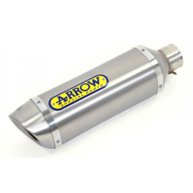 Arrow Street Thunder Titanium Muffler Steel End Cap Yamaha MT 125 / YZF 125 R 19-24