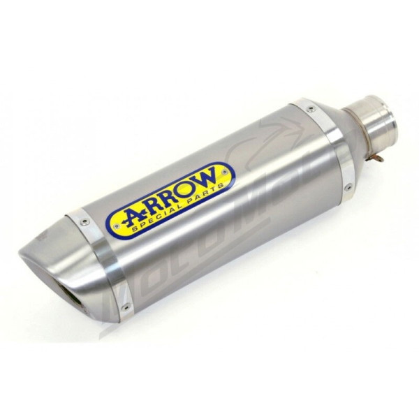 Arrow Street Thunder Titanium Muffler Steel End Cap Yamaha MT 125 / YZF 125 R 19-24
