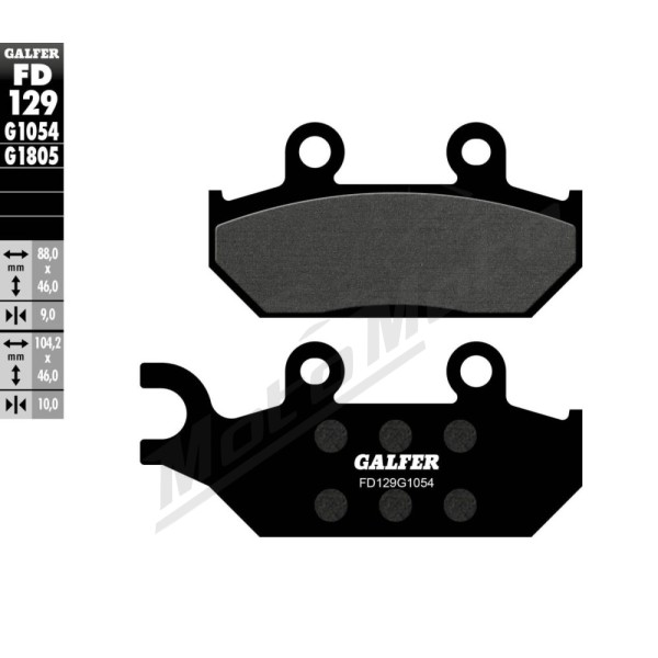 GALFER Semi-Metallic Brake Pads Cagiva / Yamaha 600-660cc 90-98
