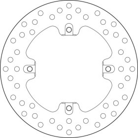 BREMBO Serie Oro apvalus fiksuotas stabdžių diskas galinis ​​​​​​​MV AGUSTA BRUTALE / DRAGSTER / F3 / RIVALE / SUPERVELOCE / TURISMO 675-1000cc 2011-2024