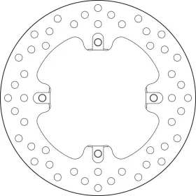 BREMBO Serie Oro Round Fixed Brake Disc rear ​​​​​​​MV AGUSTA BRUTALE / DRAGSTER / F3 / RIVALE / SUPERVELOCE / TURISMO 675-1000cc 2011-2024