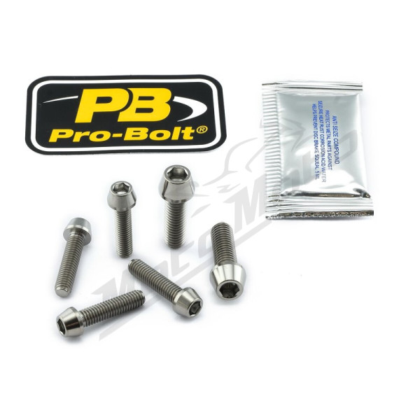 PRO BOLT Titanium Clip-On / Handle Bar Mount Bolt Kit Ducati Panigale / Superleggera 899-1199cc 12-15