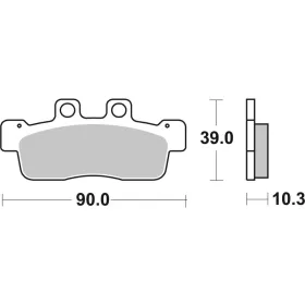 SBS HF Street 207HF Ceramic Organic Brake Pads Yamaha XC 125 10-11