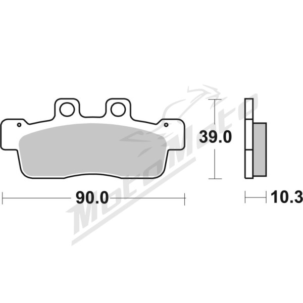 SBS HF Street 207HF Ceramic Organic Brake Pads Yamaha XC 125 10-11