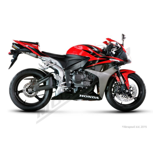 AKRAPOVIC Slip-On Line Muffler Titanium / Carbon Fiber Honda CBR 600RR 07-08