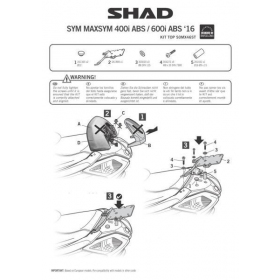 Galinės daiktadėžės laikiklis SHAD SYM MAXSYM 400-600cc 2011-2014