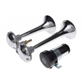 Air dual horn kit chrome