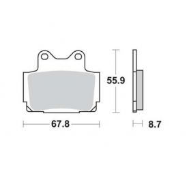 BRAKE PADS FERODO FDB386EF STANDARD ECO FRICTION