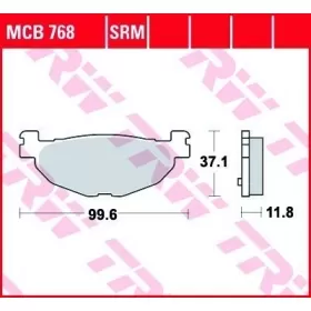 BRAKE PADS TRW MCB768 STANDARD