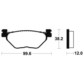 TECNIUM Maxi Scooter Sintered Metal Brake pads MSS268 Yamaha T-Max 500-560cc 01-25