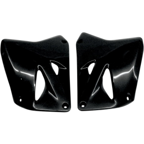 UFO Black Radiator Covers For Suzuki RM 125-250cc 01-12