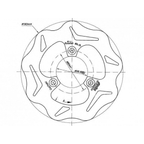 Front / Rear brake disc POLINI APRILIA HABANA / LEONARDO / SR / BETA / CPI / KEEWAY / PEUGEOT / PIAGGIO / YAMAHA Ø 190x58,5x3,5