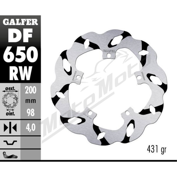 GALFER Wave® Front Brake Rotor Malaguti / Piaggio 50-250cc 92-19