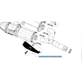 AKRAPOVIC Heat Shield Suzuki B-king 1340 08-09