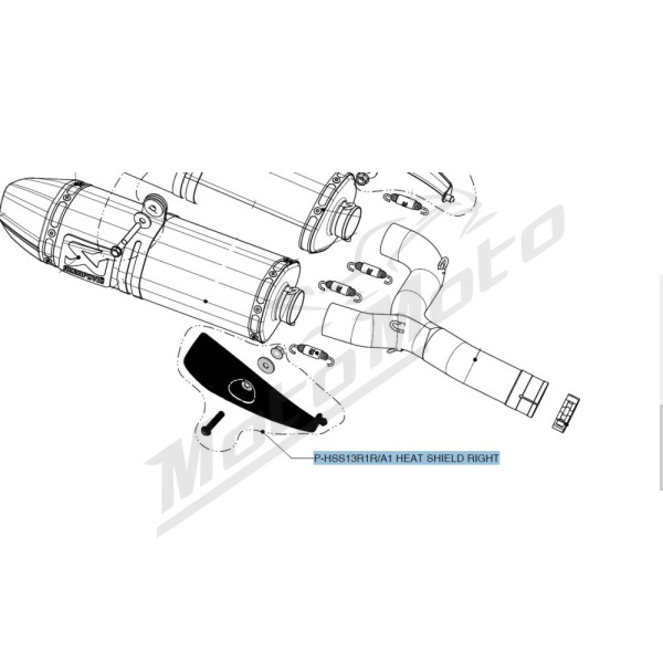 AKRAPOVIC Heat Shield Suzuki B-king 1340 08-09