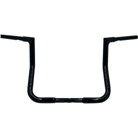 FAT BAGGERS INC. 1-1/4" EZ Install Flat Top Batwing Handlebar Black 32mm 86,5cm (33cm)