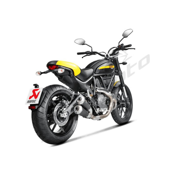 AKRAPOVIC Slip-On Line Muffler Titanium Ducati Monster / Scrambler 797-803 15-20