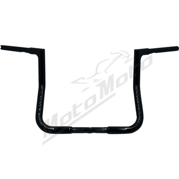 FAT BAGGERS INC. 1-1/4" EZ Install Flat Top Batwing Handlebar Black 32mm 86,5cm (33cm)