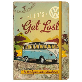 NOTE BOOK VW-BULLI LET`S GET LOST 15x20cm