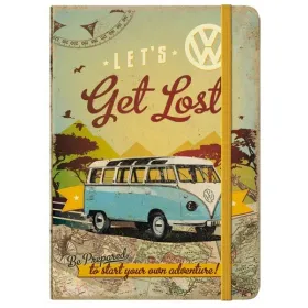 NOTE BOOK VW-BULLI LET`S GET LOST 15x20cm