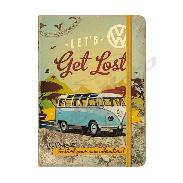 Užrašinė VW-BULLI LET`S GET LOST 15x20cm