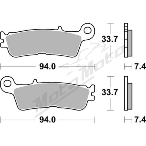 BRAKING Off-Road Sintered Metal Brake Pads Fantic / Yamaha 125-450 20-25