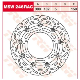 TRW Front Brake Disc Yamaha YZF R / MT / FZ / XJ6 / Tracer / XSR 250-900cc 03->