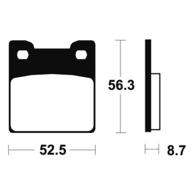 TECNIUM Street Performance Sintered Metal Brake pads MR201 Suzuki RF 900 94-98