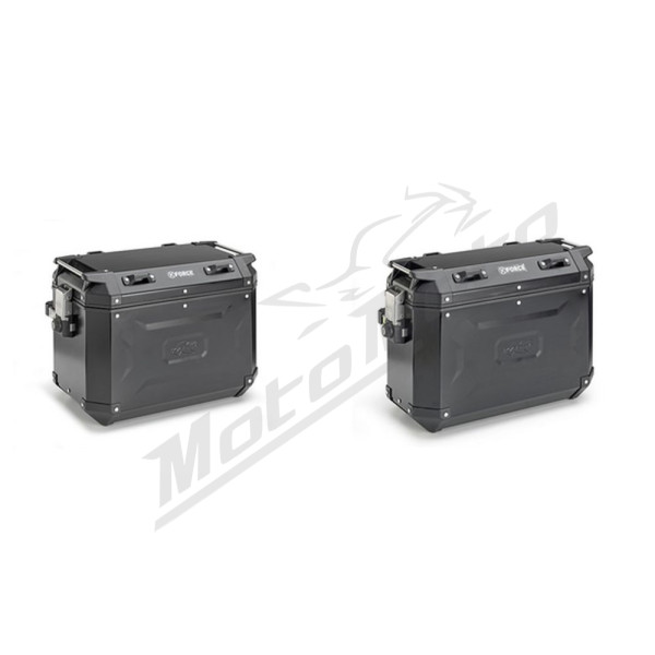 KAPPA Monokey Cam Side Aluminum Side boxes black 48l