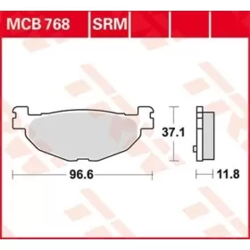 TRW SRM Series Sindered Scooter Brake Pads Yamaha XP / YP 400-500cc 04-14