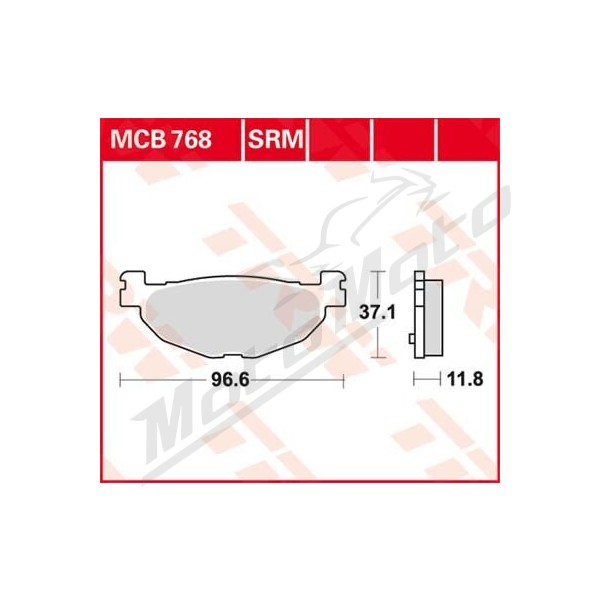 TRW SRM Series Sindered Scooter Brake Pads Yamaha XP / YP 400-500cc 04-14