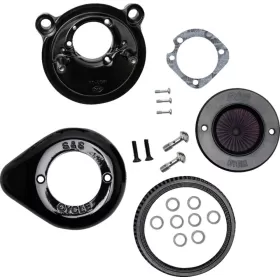 S&S CYCLE Air Stinger Stealth Air Cleaner Kit Harley Davidson XL 883-1200cc 07-22